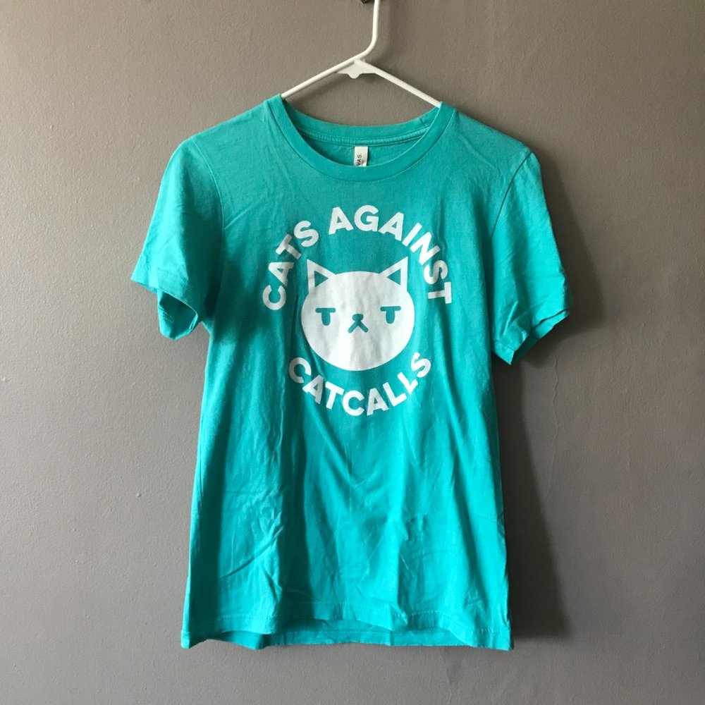 Bella+Canvas Cats Against Catcalls T-shirt Small